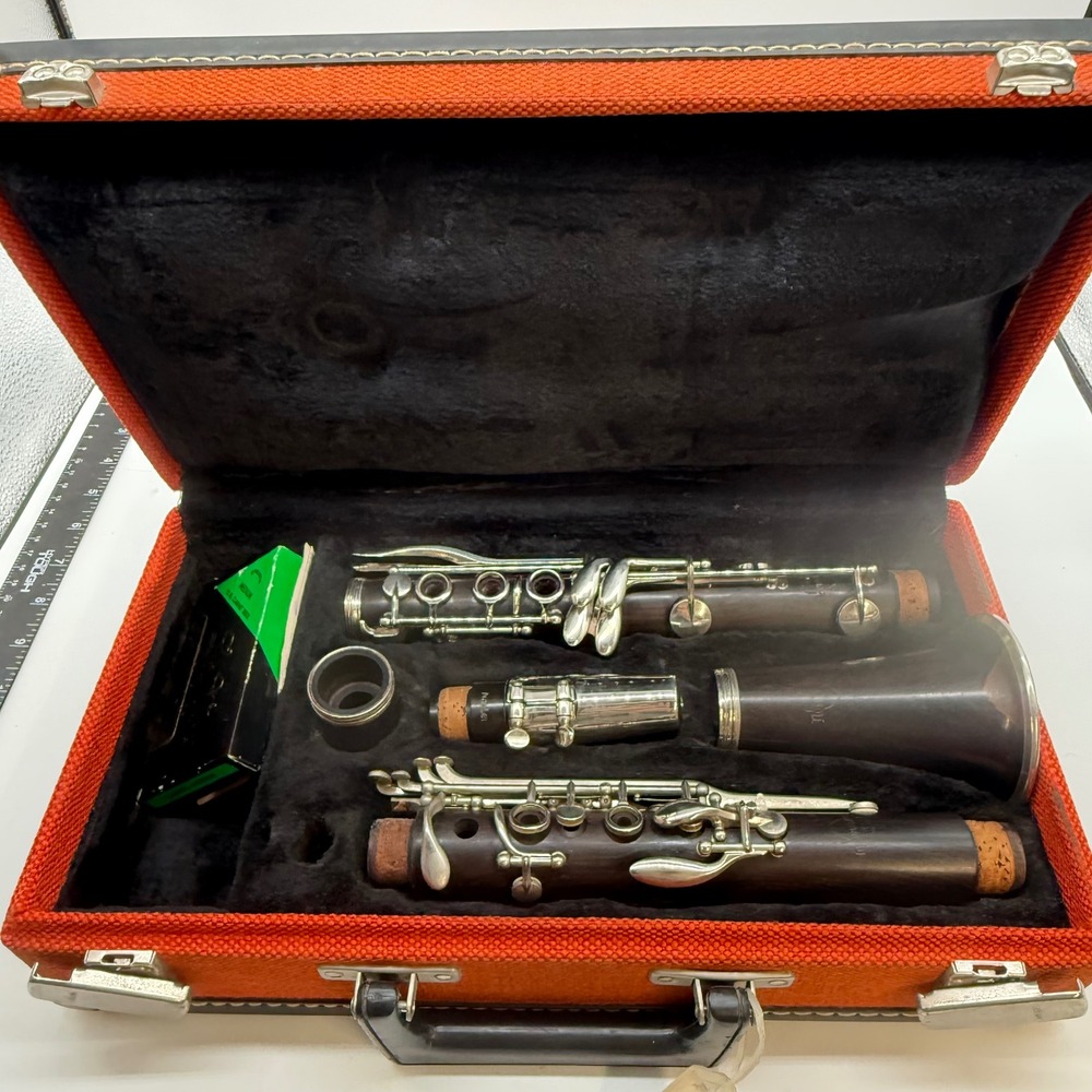 Vintage Noblet mouthpiece Normandy Wood Clarinet rare Leblanc tweed case bundle